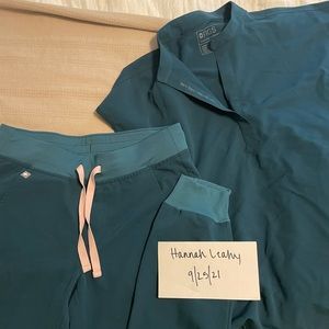 Figs Caribbean blue set